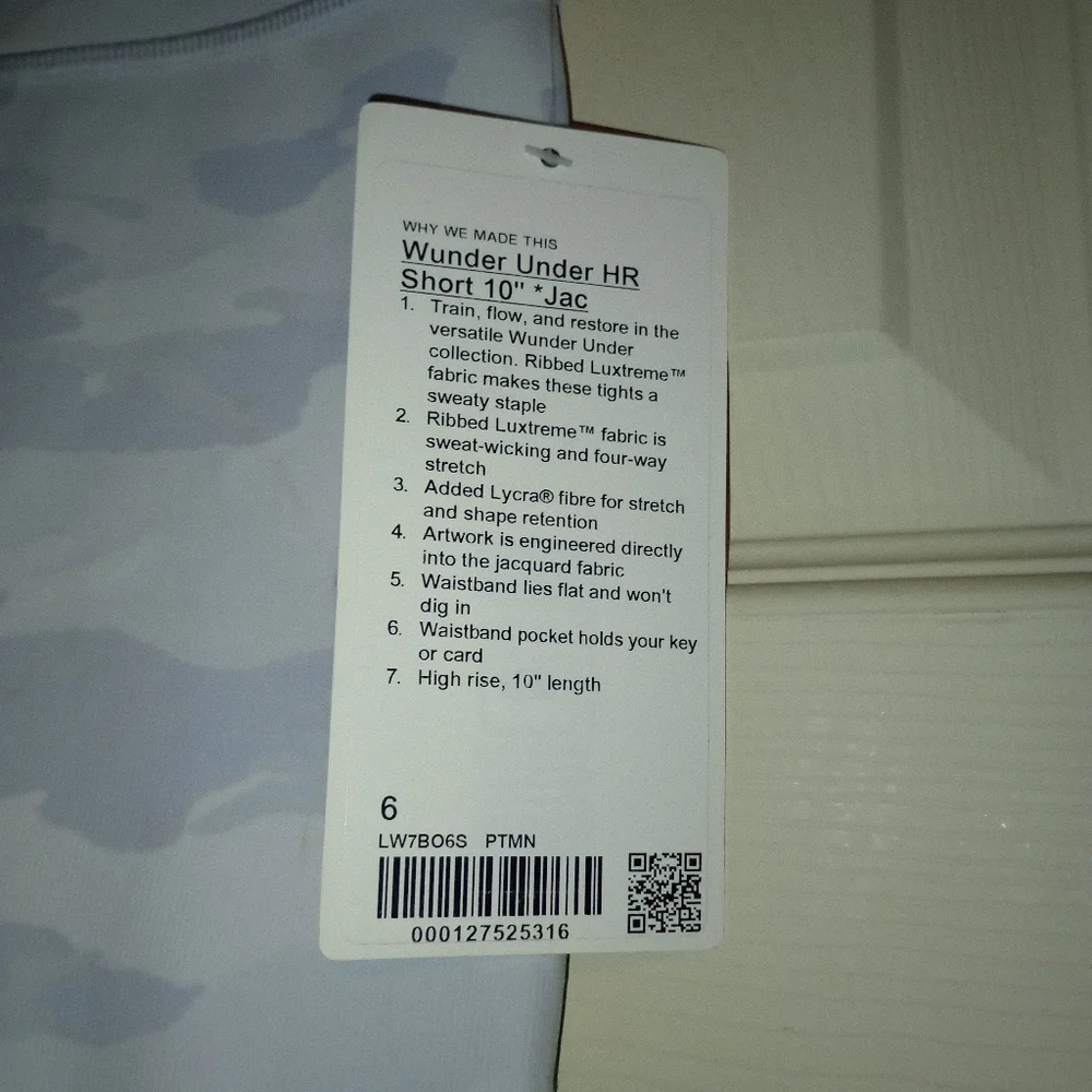 NWT Lululemon Wunder Under High Rise Shorts Womens Size 6 - Picture 4 of 7